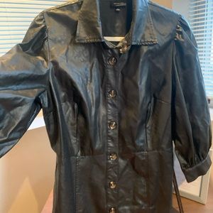 Faux Leather Dress size L